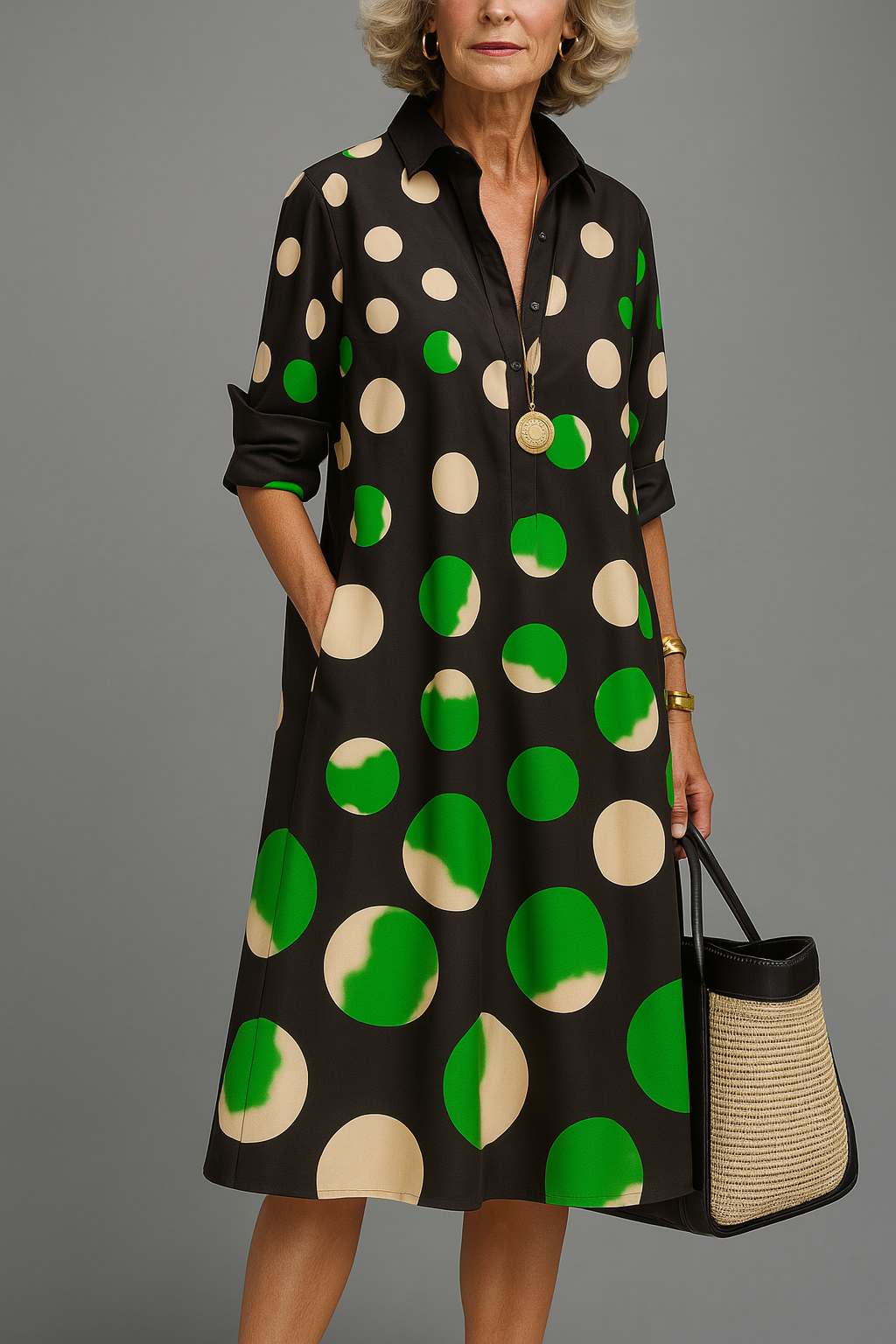 Ranomi - Elegante Midi Jurk