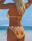 Bikini Kleurrijk Halter Druk