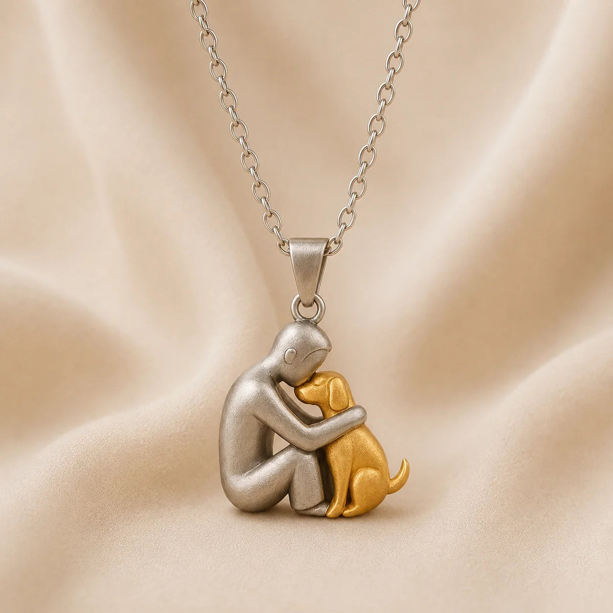Asta | Symbolische hangerketting hond en mens