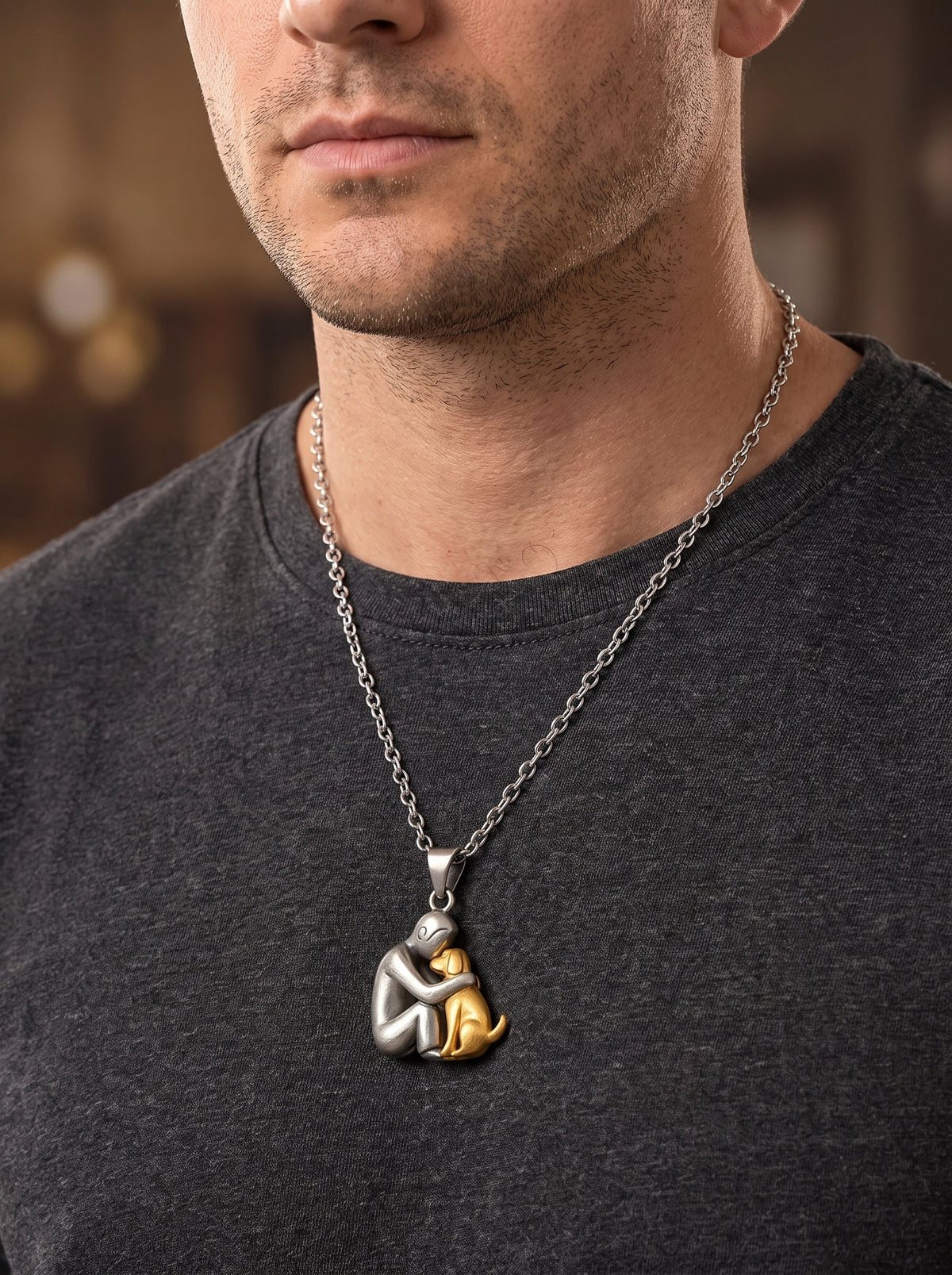 Asta | Symbolische hangerketting hond en mens