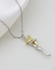 Mariette | Goudkleurige hanger ketting ouders-kinderen