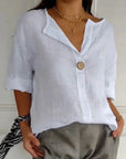 Luny - Casual V-Hals Blouse