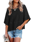 Liselotte | Losvallend T Shirt met Klokmouwen