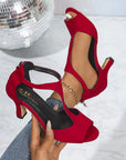 Ciska | Sandalen met hak en open tenen
