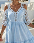 Lisette | Off-Shoulder Kanten Jurkje