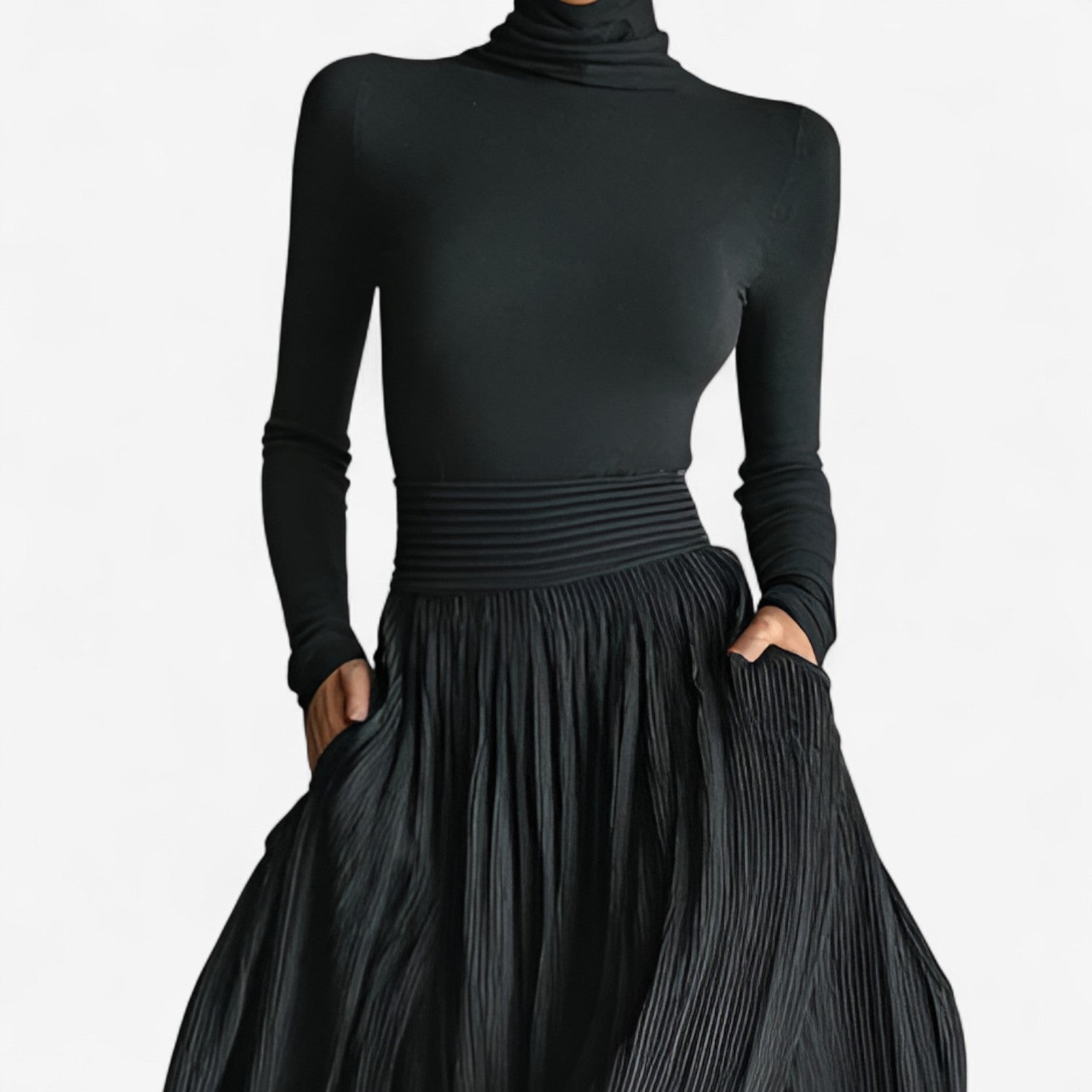 Roxan - Maxi-jurk met hoge taille