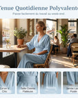 Combinatie Margot — hoge taille, brede benen