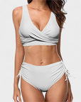 Helena - Hoge Taille Bikin met Kruis Top