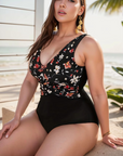 Abby | Flatterend badpak met bloemenprint