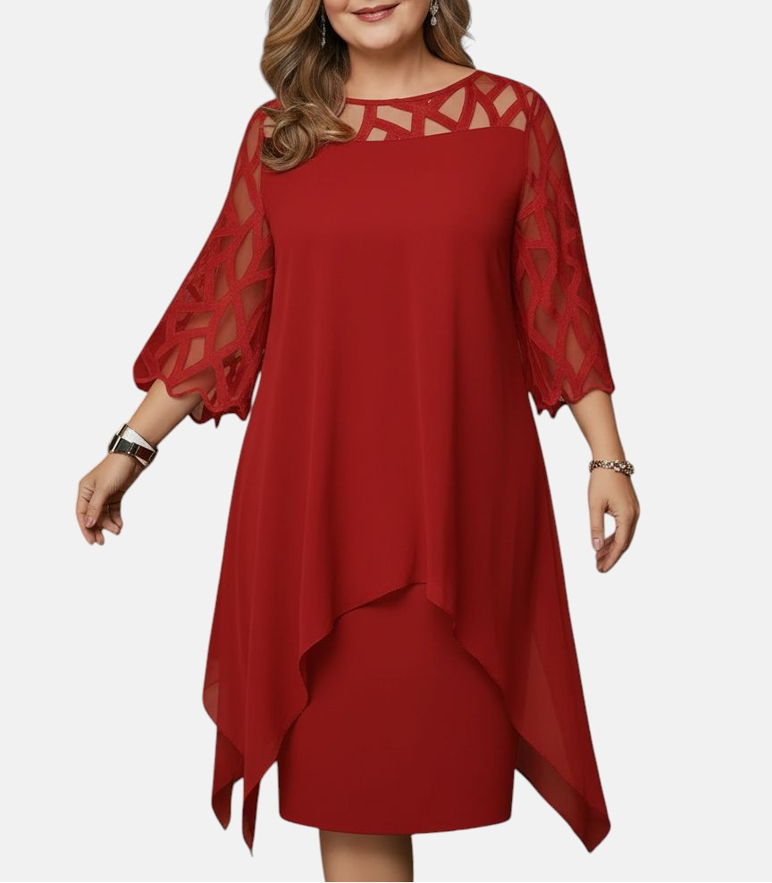 By Esmee - Elegante, comfortabele midi-jurk