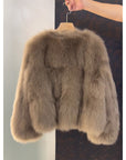 Franca | Fluffy korte jas met knopen