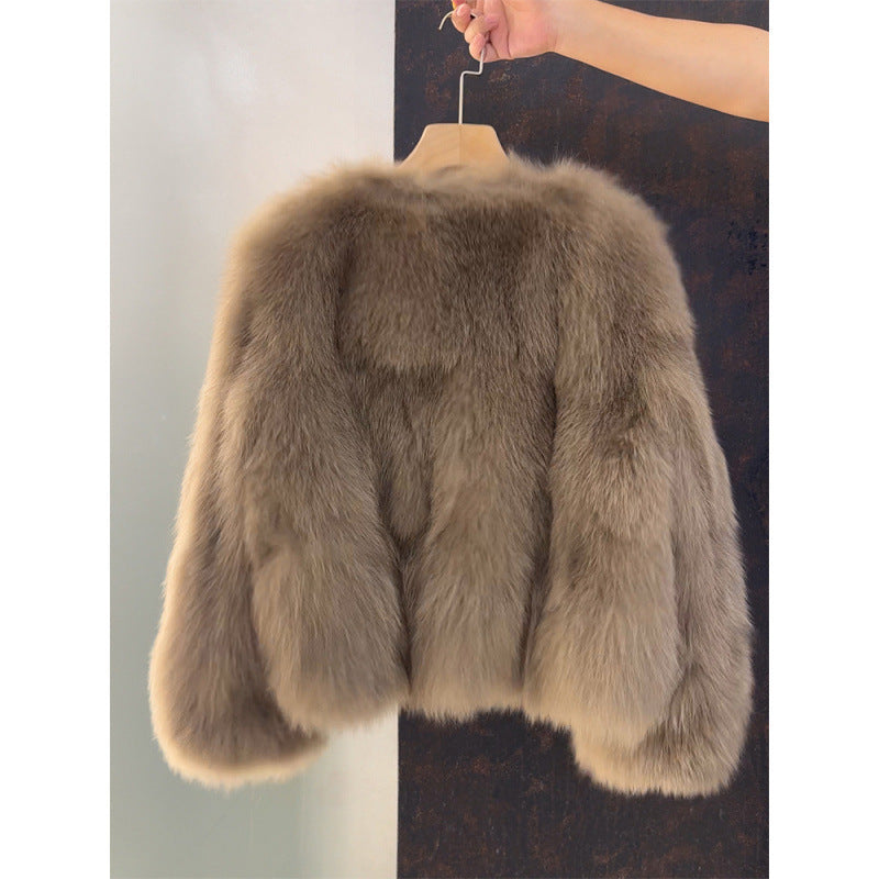 Franca | Fluffy korte jas met knopen