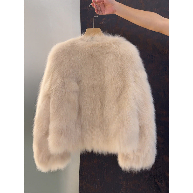 Franca | Fluffy korte jas met knopen