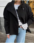 Idske | Oversized korte breasted jas