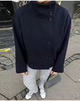 Idske | Oversized korte breasted jas