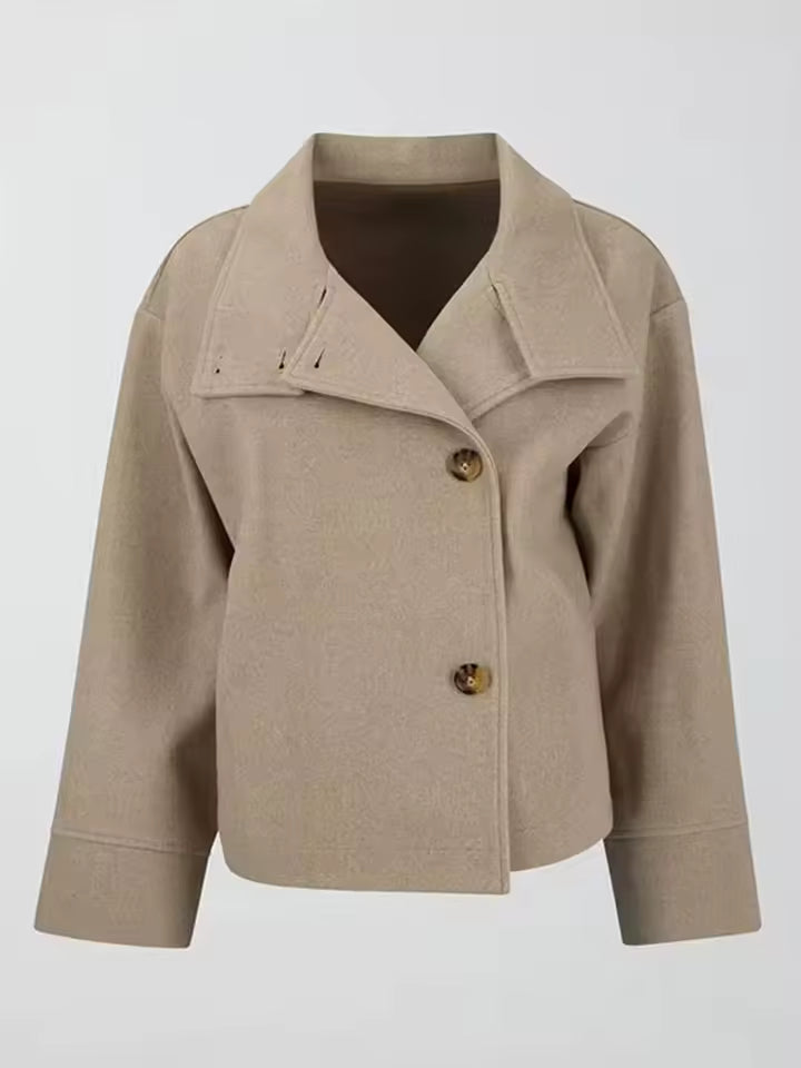Idske | Oversized korte breasted jas