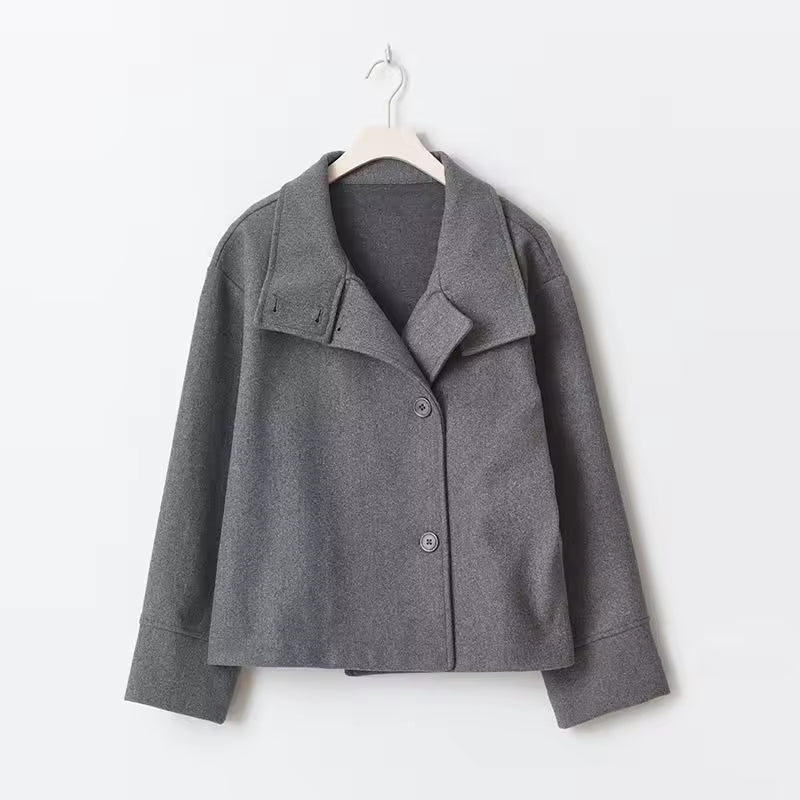 Idske | Oversized korte breasted jas