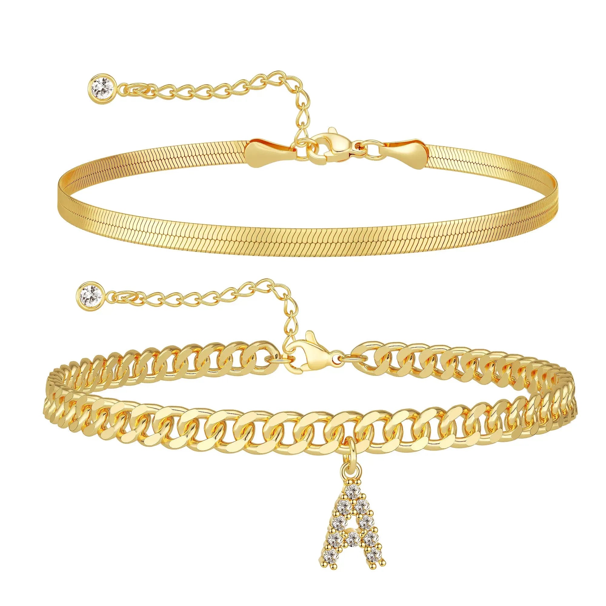 Ariane - Enkelketting met letter - een ideaal cadeau!
