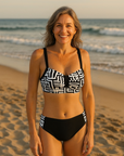 Helena - Elegante tweedelige bikini met patroon