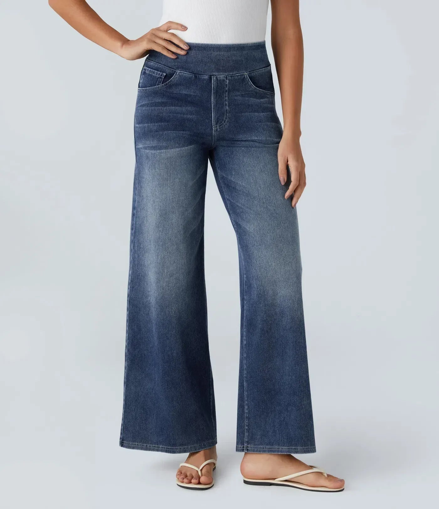Tessa – Comfortabele jeans - broek met hoge taille en stretch