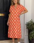Angela - Zomerjurk met geometrische print