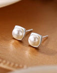 Elegante Zoetwaterparel Dangle Oorbellen