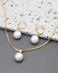 Elegante Gracevolle Parel Halsketting Set