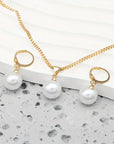 Elegante Gracevolle Parel Halsketting Set