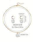 Elegante Gracevolle Parel Halsketting Set