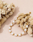 Elegante Parel en Gouden Armband