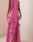 Sofieke - 3D Bloemen Maxi Jurk