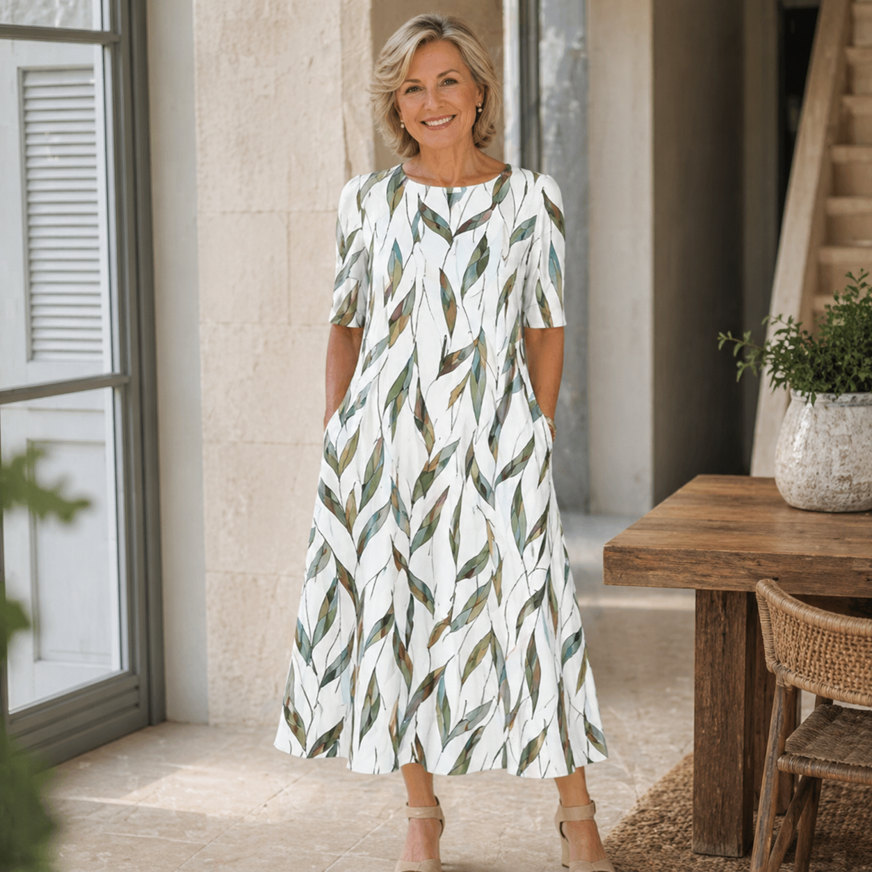 Romy | Prachtige Zomerjurk met Bloemenprint