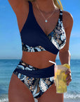 Bikini Contrastkleur Mode Bloem