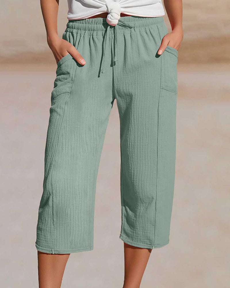 Cécile | Comfortabele Driekwart Broek