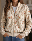Persephone™ | Delicate Floral Vine Cream Print