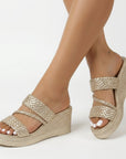 Diana - Sandalen met Vlechtbanden