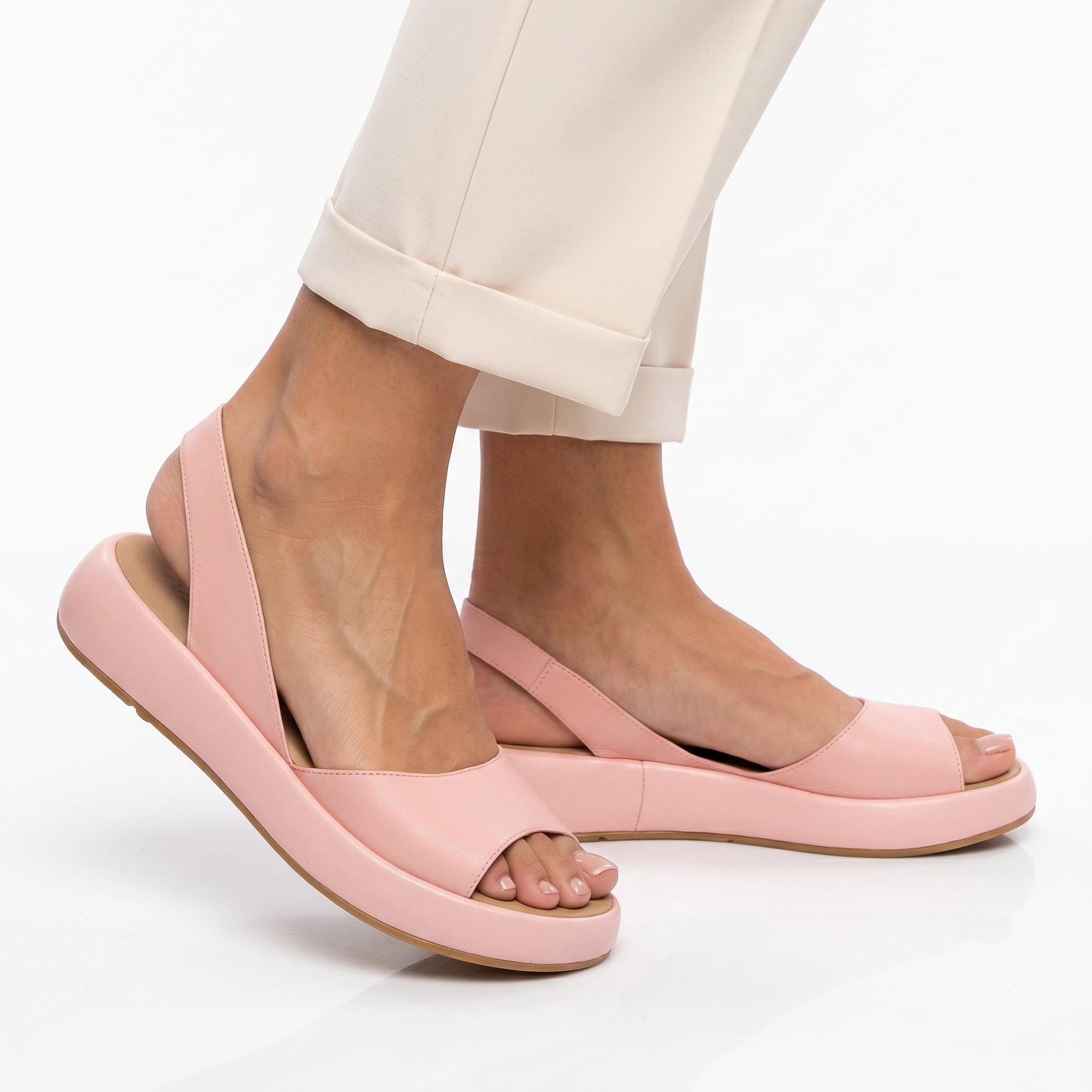 Cláudia - Platte Sandalen met Anatomische Zool
