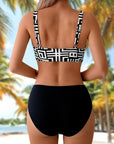 Helena - Elegante tweedelige bikini met patroon