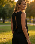 Brigitte - Tweedelige set met mouwloze top en broek