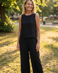 Brigitte - Tweedelige set met mouwloze top en broek