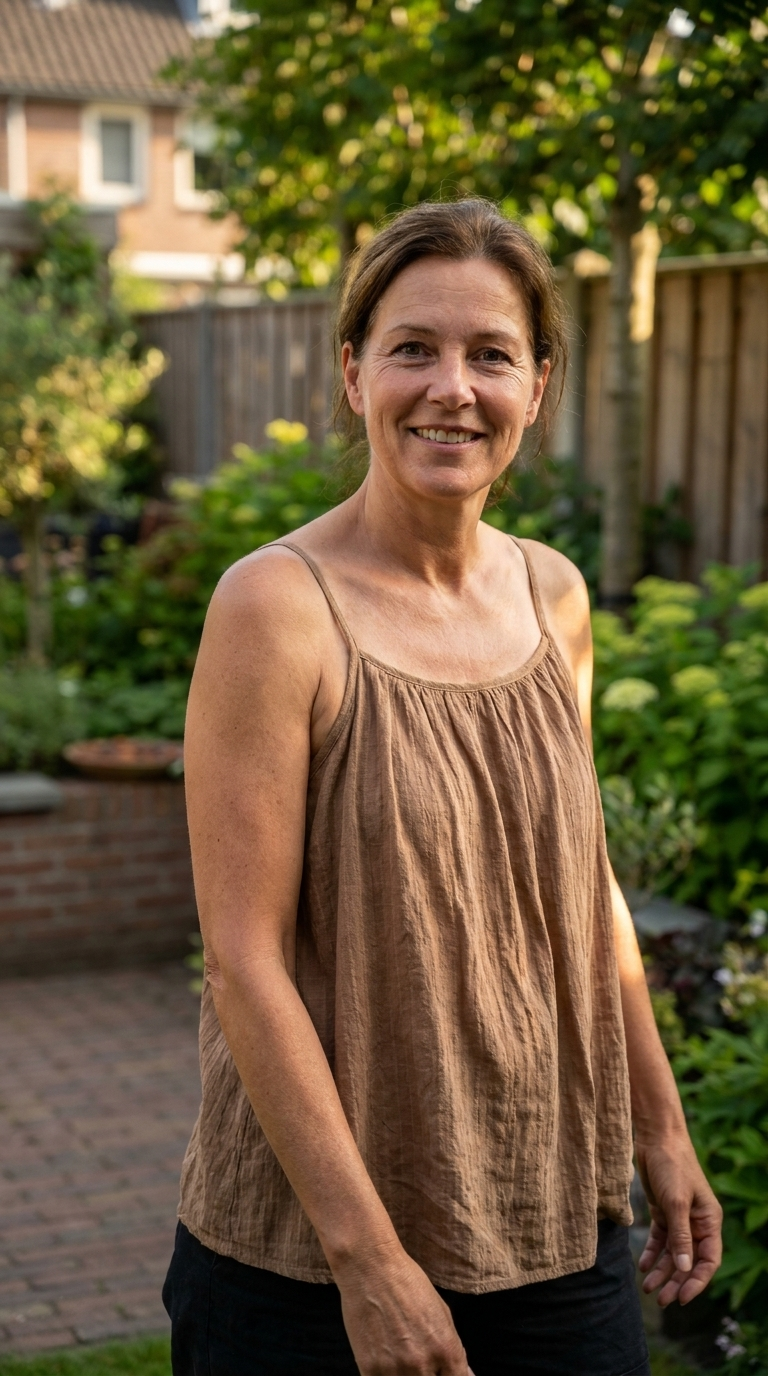Ranomi - Mouwloos hemdje voor de zomer met plooien