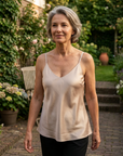 Wilma - Satijnen Zijde Top voor Dames