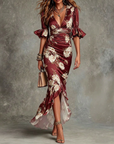 Gerdien | Elegante Bloemen Maxi Jurk