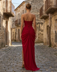 Ciara – Maxi-jurk met drapeerkorset