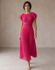 Seraphina | Elegante Maxi Jurk met Geplooide Taille