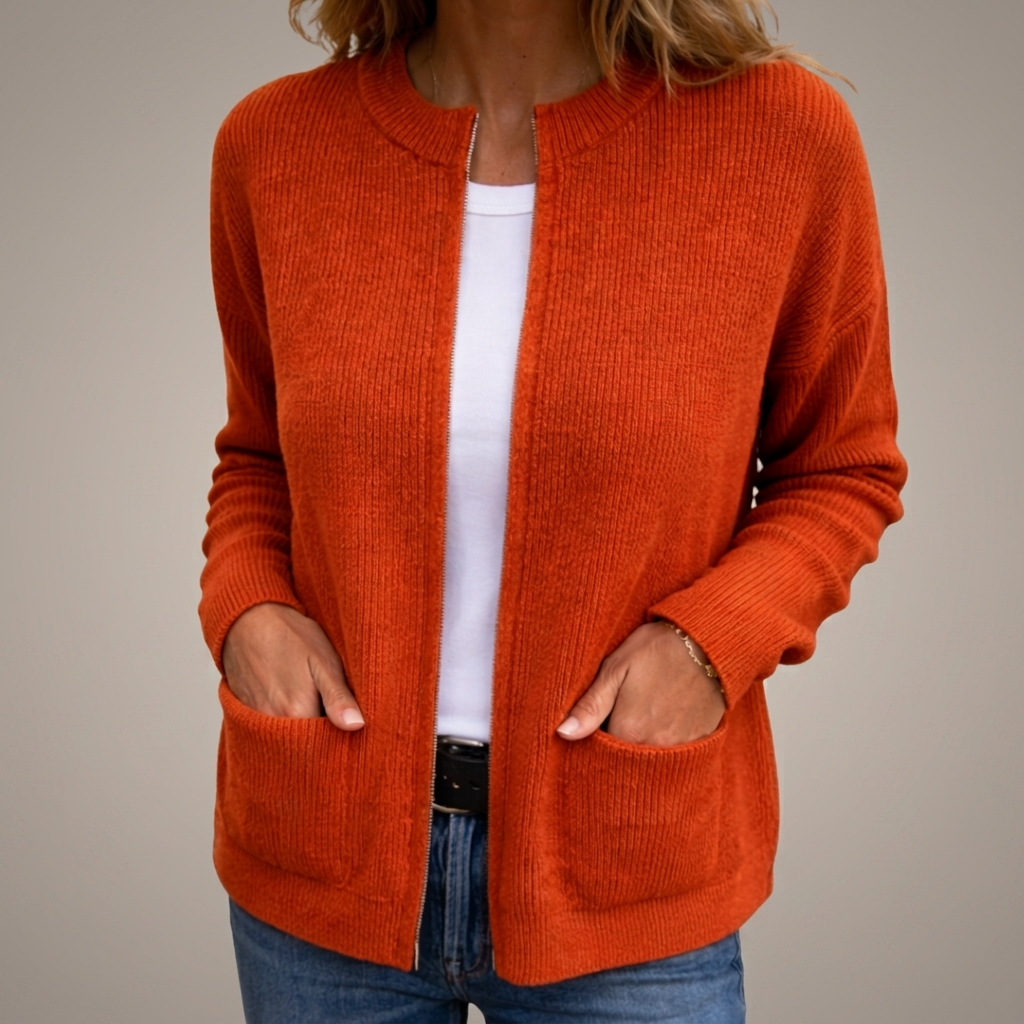 Lieve | Gebreide Zipper Gilet