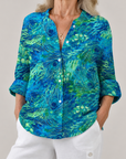 Diana™ | Pauw Grace Blouse | Lichte ademende blouse met lentepatronen