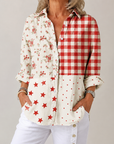 Heather™ | Country Patchwork Blouse | Lichtgewicht ademende blouse met lentepatronen