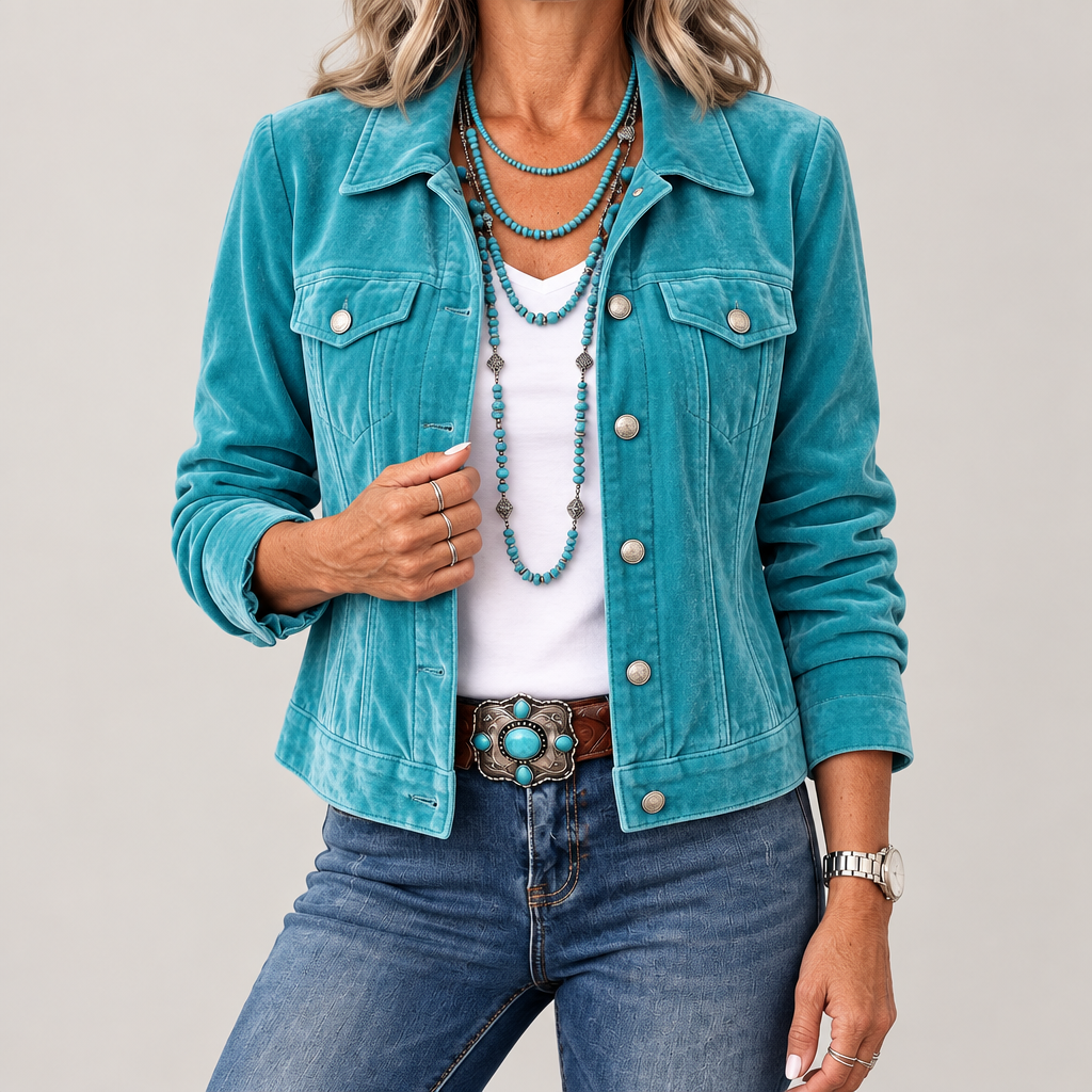 Hedda | Boho Vintage Fluwelen Jas