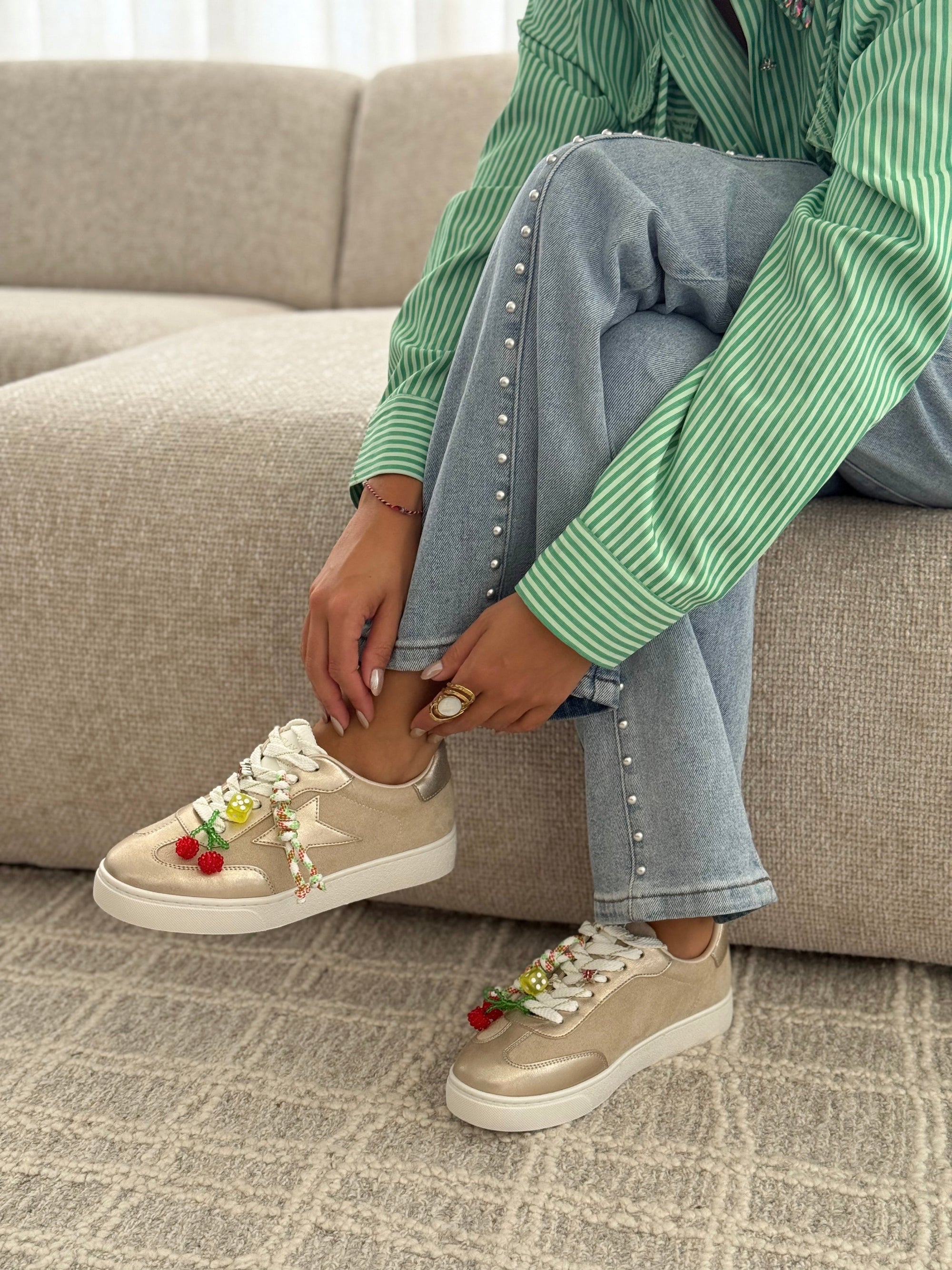 Sneakers « ADIXIA » GOUDE